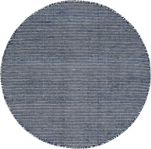 Navy Sky 3' 3 x 3' 3 Jill Zarin Palm Spring Outdoor Round Rug