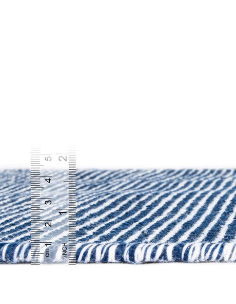 Navy Sky 3' x 10' Jill Zarin Palm Spring Outdoor Runner Rug