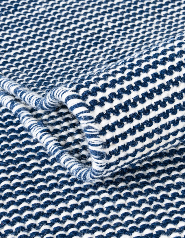 Navy Sky 3' x 10' Jill Zarin Palm Spring Outdoor Runner Rug