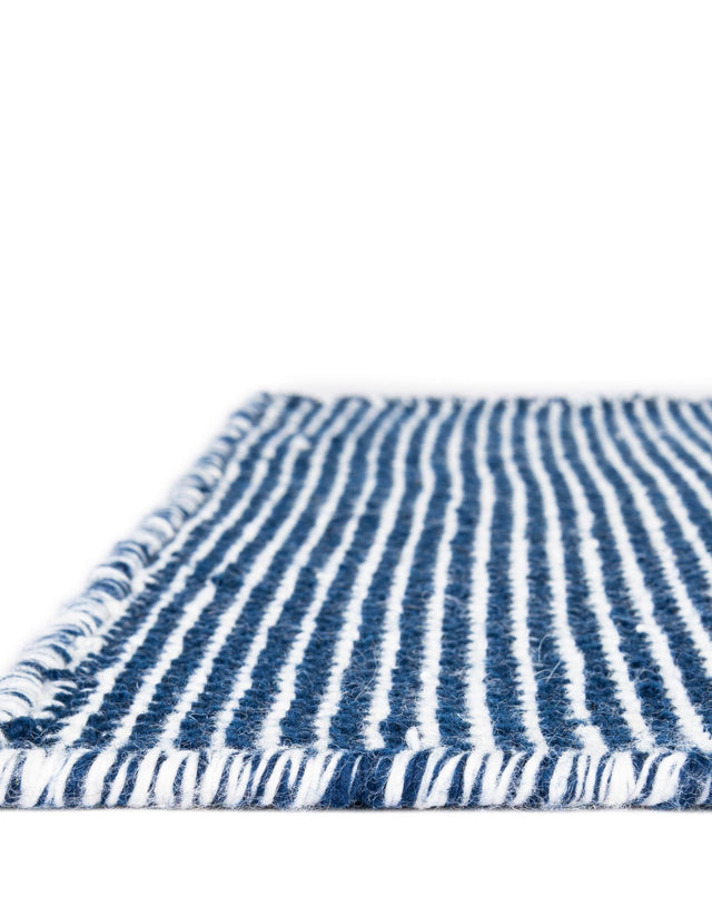 Navy Sky 3' x 10' Jill Zarin Palm Spring Outdoor Runner Rug