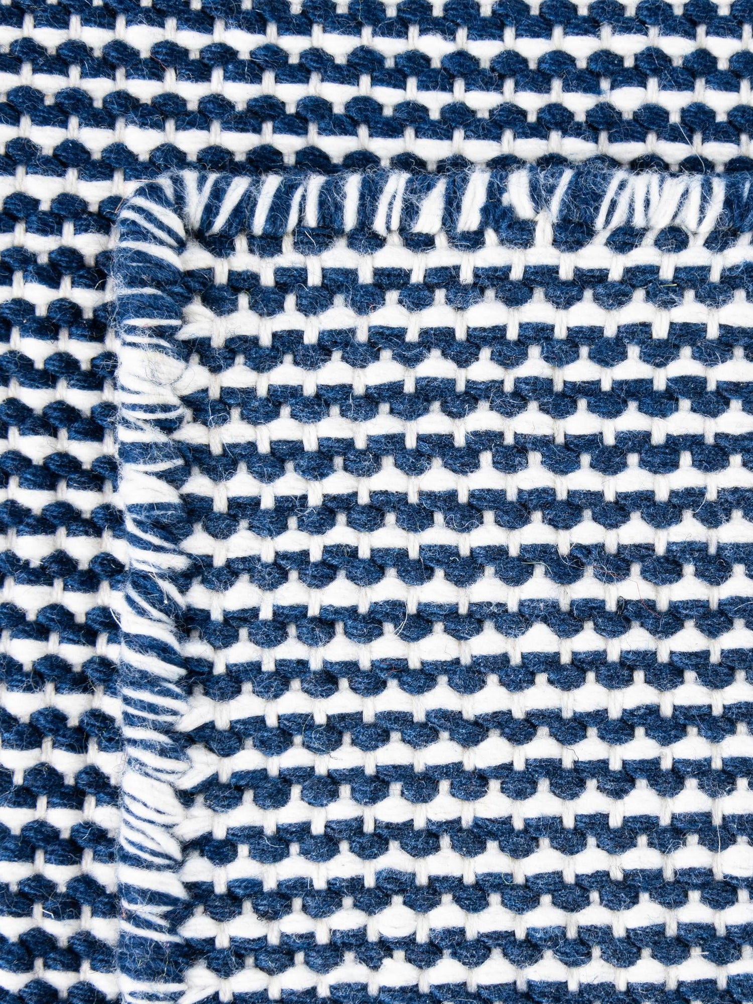 Navy Sky 2' 7 x 8' Jill Zarin Palm Springs Outdoor Runner Area Rug Weather Resistant for Patio, Deck, Terrace, Balcony, Porch Hand Made 100% PET Polyester Outside Carpet for Sale at Rug Engine