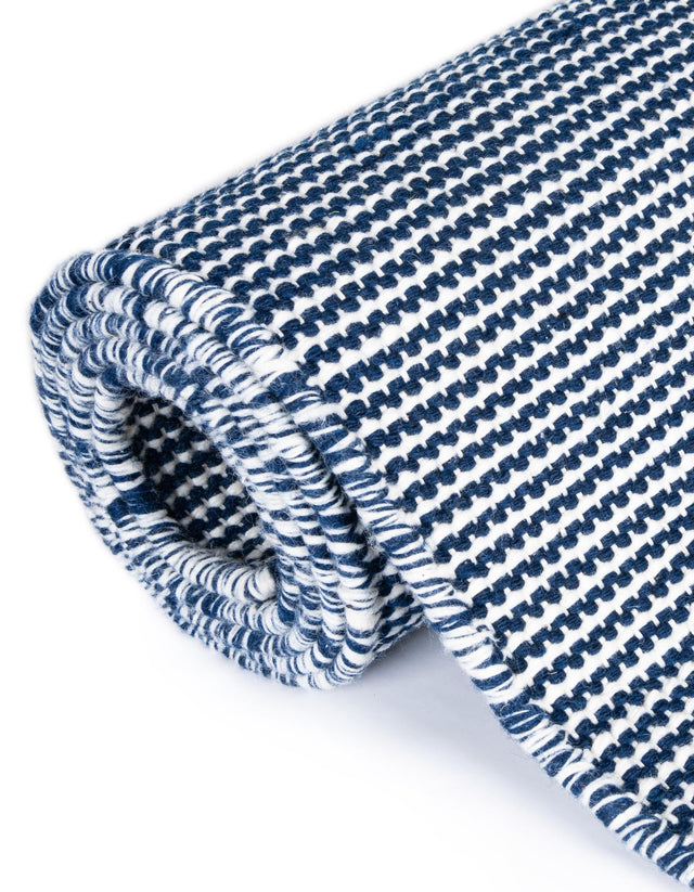Navy Sky 3' x 10' Jill Zarin Palm Spring Outdoor Runner Rug