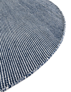 Navy Sky 3' 3 x 3' 3 Jill Zarin Palm Spring Outdoor Round Rug
