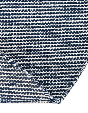 Navy Sky 3' 3 x 3' 3 Jill Zarin Palm Spring Outdoor Round Rug
