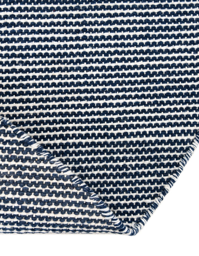 Navy Sky 3' 3 x 3' 3 Jill Zarin Palm Spring Outdoor Round Rug