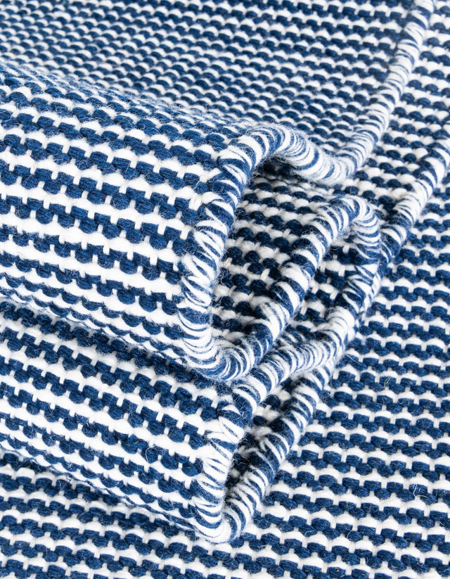 Navy Sky 3' 3 x 3' 3 Jill Zarin Palm Spring Outdoor Round Rug