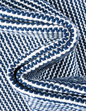 Navy Sky 10' x 10' Jill Zarin Palm Springs Outdoor Square Area Rug Weather Resistant for Patio, Deck, Terrace, Balcony, Porch Hand Made 100% PET Polyester Outside Carpet for Sale at Rug Engine