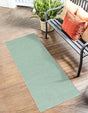 Palm Green 2' x 4' 1 Jill Zarin Palm Spring Outdoor Runner Rug