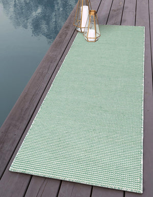 Palm Green 2' x 4' 1 Jill Zarin Palm Spring Outdoor Runner Rug