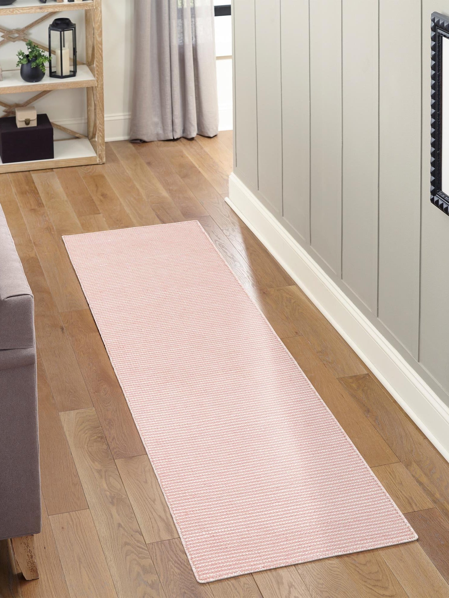 Pink Roses 2' 7 x 10' Jill Zarin Palm Springs Outdoor Runner Area Rug Weather Resistant for Patio, Deck, Terrace, Balcony, Porch Hand Made 100% PET Polyester Outside Carpet for Sale at Rug Engine