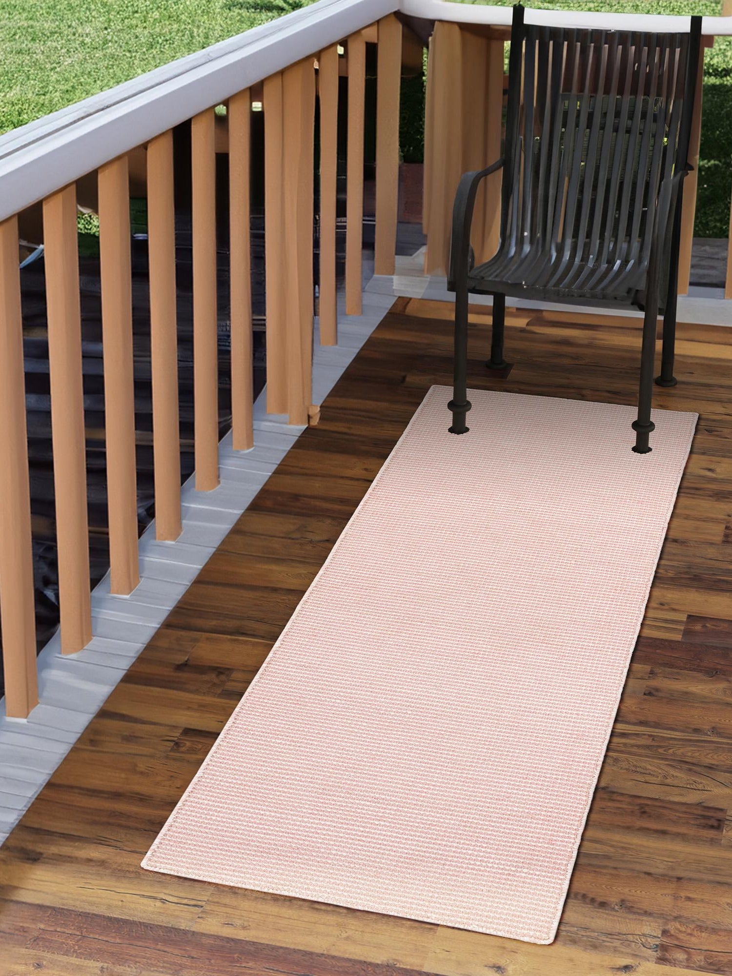 Pink Roses 2' x 4' 1 Jill Zarin Palm Springs Outdoor Runner Area Rug Weather Resistant for Patio, Deck, Terrace, Balcony, Porch Hand Made 100% PET Polyester Outside Carpet for Sale at Rug Engine