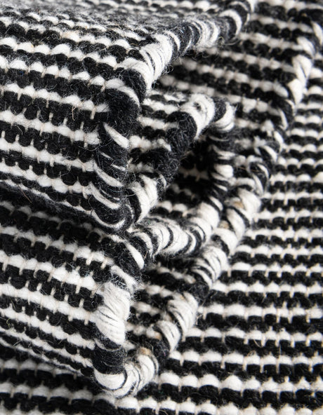 Black Sky 6' 1 x 9' Jill Zarin Palm Springs Outdoor Rectangle Area Rug Weather Resistant for Patio, Deck, Terrace, Balcony, Porch Hand Made 100% PET Polyester Outside Carpet for Sale at Rug Engine