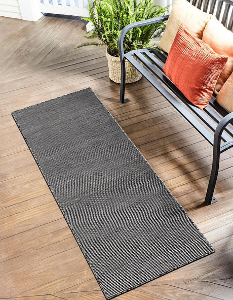 Black Sky 2' x 4' 1 Jill Zarin Palm Spring Outdoor Runner Rug