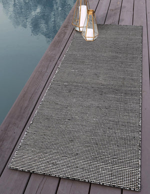 Black Sky 2' x 4' 1 Jill Zarin Palm Spring Outdoor Runner Rug