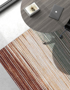 Multicolor 5' 1 x 7' 1 Outdoor Modern Rectangle Area Rug Weather Resistant for Patio, Deck, Terrace, Balcony, Porch 100% Polypropylene Modern Outside Carpet for Sale at Rug Engine