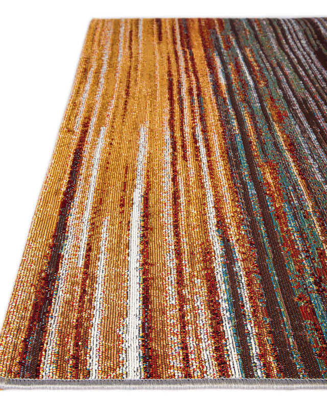 Multicolor 2' x 8' Outdoor Modern Runner Rug