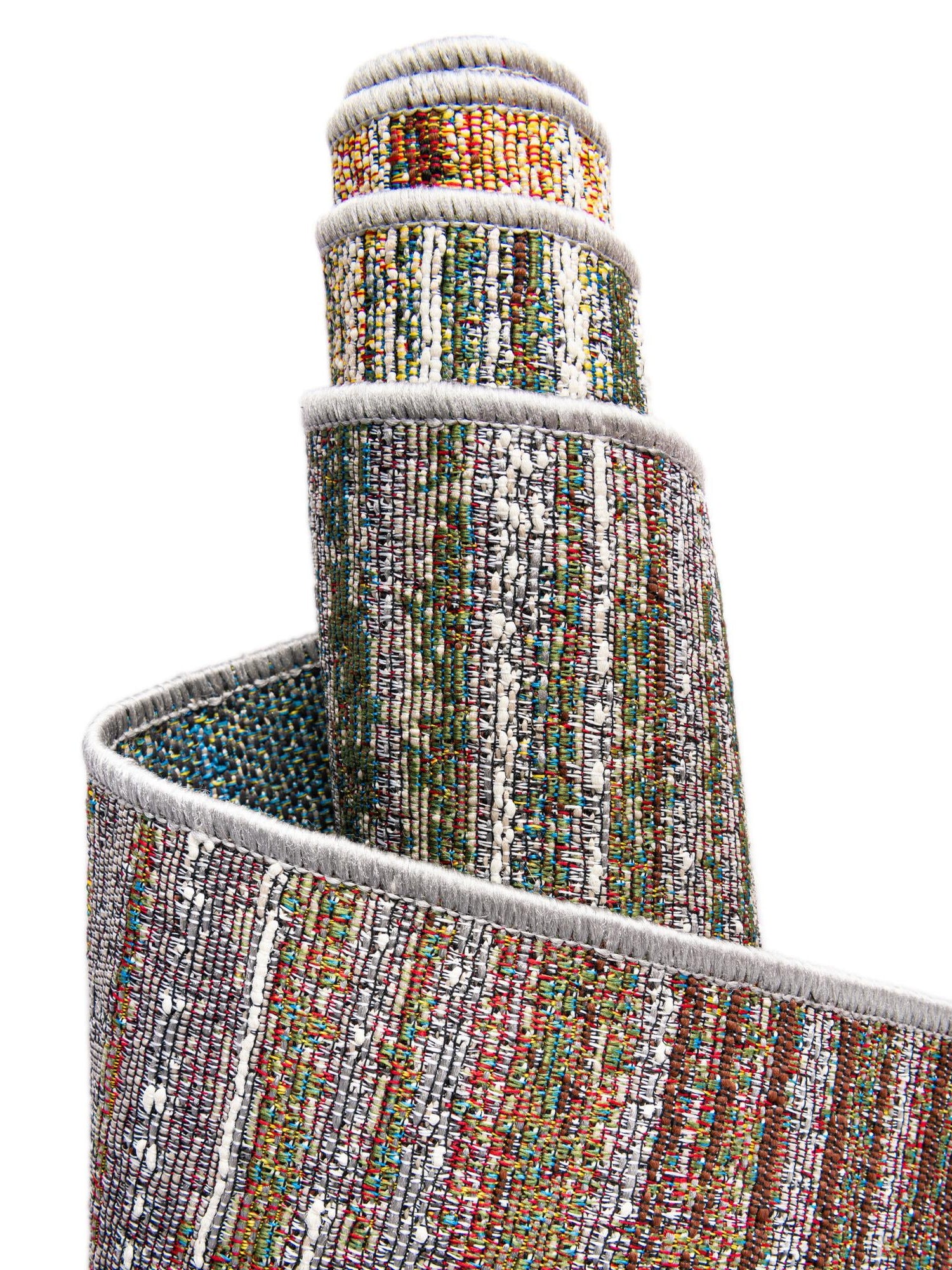 Multicolor 2' x 5' 1 Outdoor Modern Runner Area Rug Weather Resistant for Patio, Deck, Terrace, Balcony, Porch 100% Polypropylene Modern Outside Carpet for Sale at Rug Engine