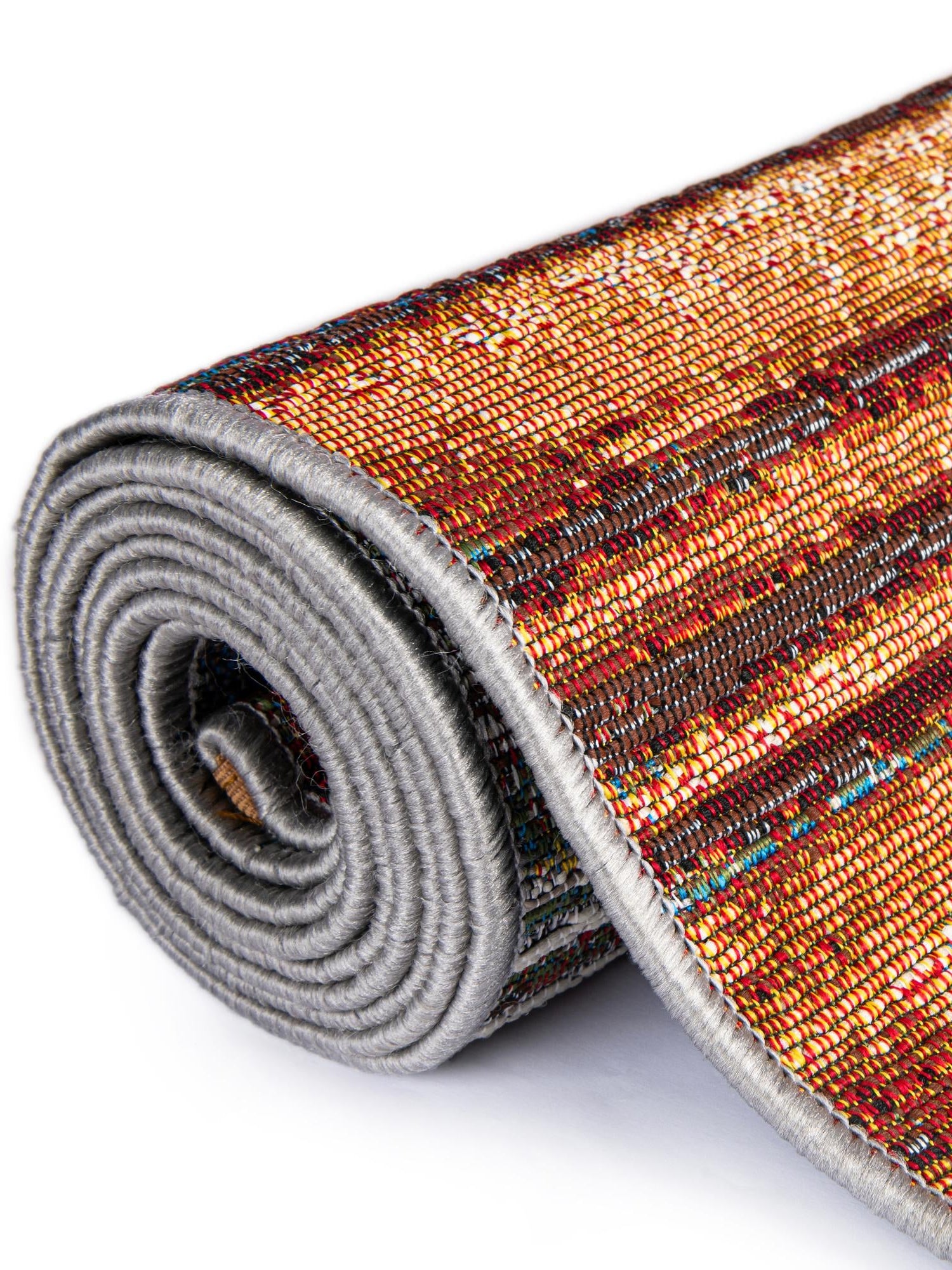 Multicolor 2' x 5' 1 Outdoor Modern Runner Area Rug Weather Resistant for Patio, Deck, Terrace, Balcony, Porch 100% Polypropylene Modern Outside Carpet for Sale at Rug Engine