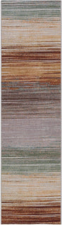 Multicolor 2' x 8' Outdoor Modern Runner Rug