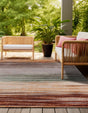 Multicolor 8' x 8' Outdoor Modern Square Rug