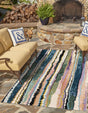 Multicolor 2' x 3' 1 Outdoor Modern Rectangle Area Rug Weather Resistant for Patio, Deck, Terrace, Balcony, Porch 100% Polypropylene Modern Outside Carpet for Sale at Rug Engine
