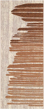 Beige Brown 2' x 5' 1 Outdoor Modern Runner Rug