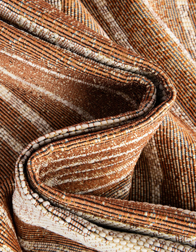 Beige Brown 2' x 5' 1 Outdoor Modern Runner Rug