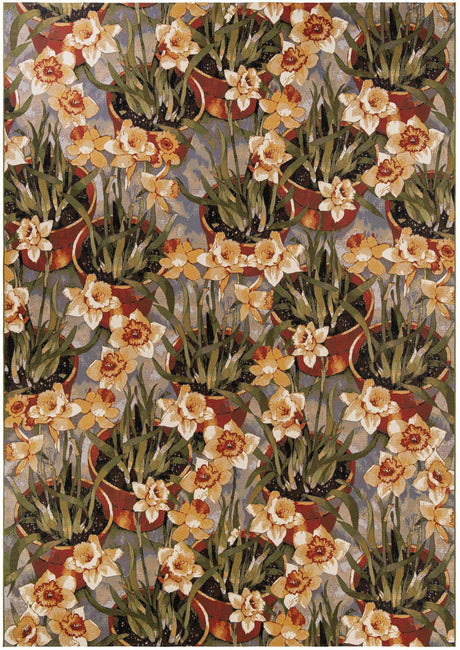 Multicolor 10' x 14' 2 Outdoor Botanical Rectangle Rug