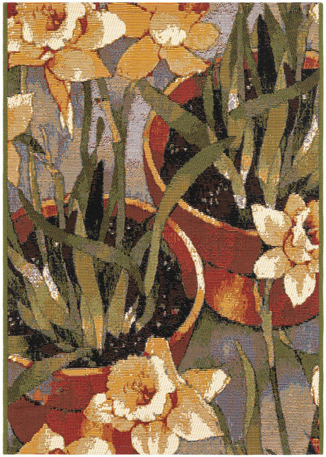 Multicolor 2' x 3' 1 Outdoor Botanical Rectangle Rug