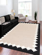 Gray and Black 7' 10 x 10' Kilim Wool Rectangle Area Rug Hand Woven All Natural Traditional Carpet for Unique Home Interior Design for Sale at Rug Engine