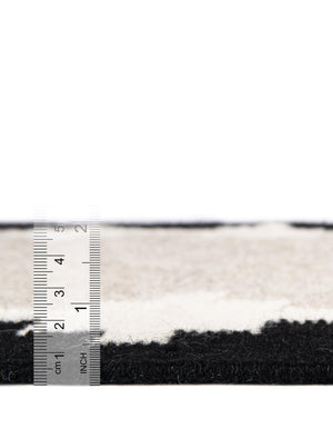 Gray and Black 9' x 12' Kilim Wool Rectangle Area Rug Hand Woven All Natural Traditional Carpet for Unique Home Interior Design for Sale at Rug Engine