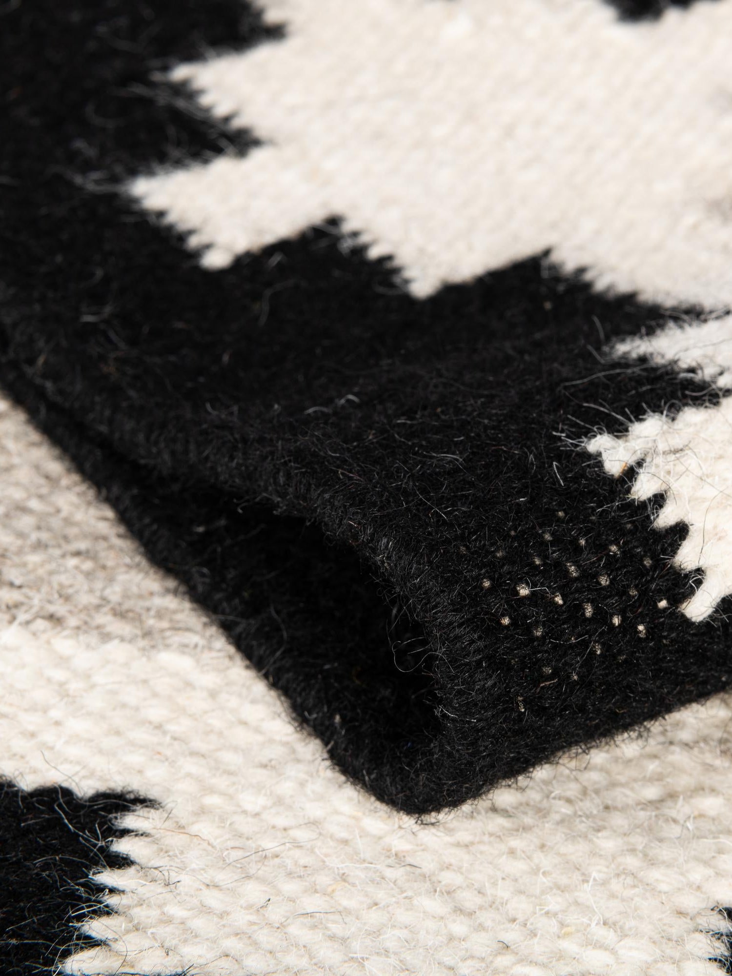Gray and Black 6' 1 x 9' Kilim Wool Rectangle Area Rug Hand Woven All Natural Traditional Carpet for Unique Home Interior Design for Sale at Rug Engine