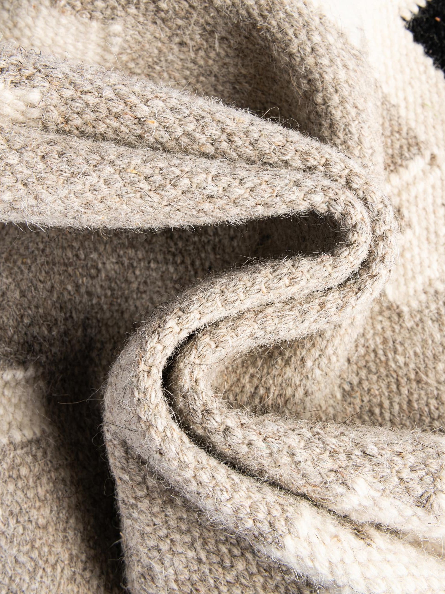 Gray and Black 7' 10 x 10' Kilim Wool Rectangle Area Rug Hand Woven All Natural Traditional Carpet for Unique Home Interior Design for Sale at Rug Engine