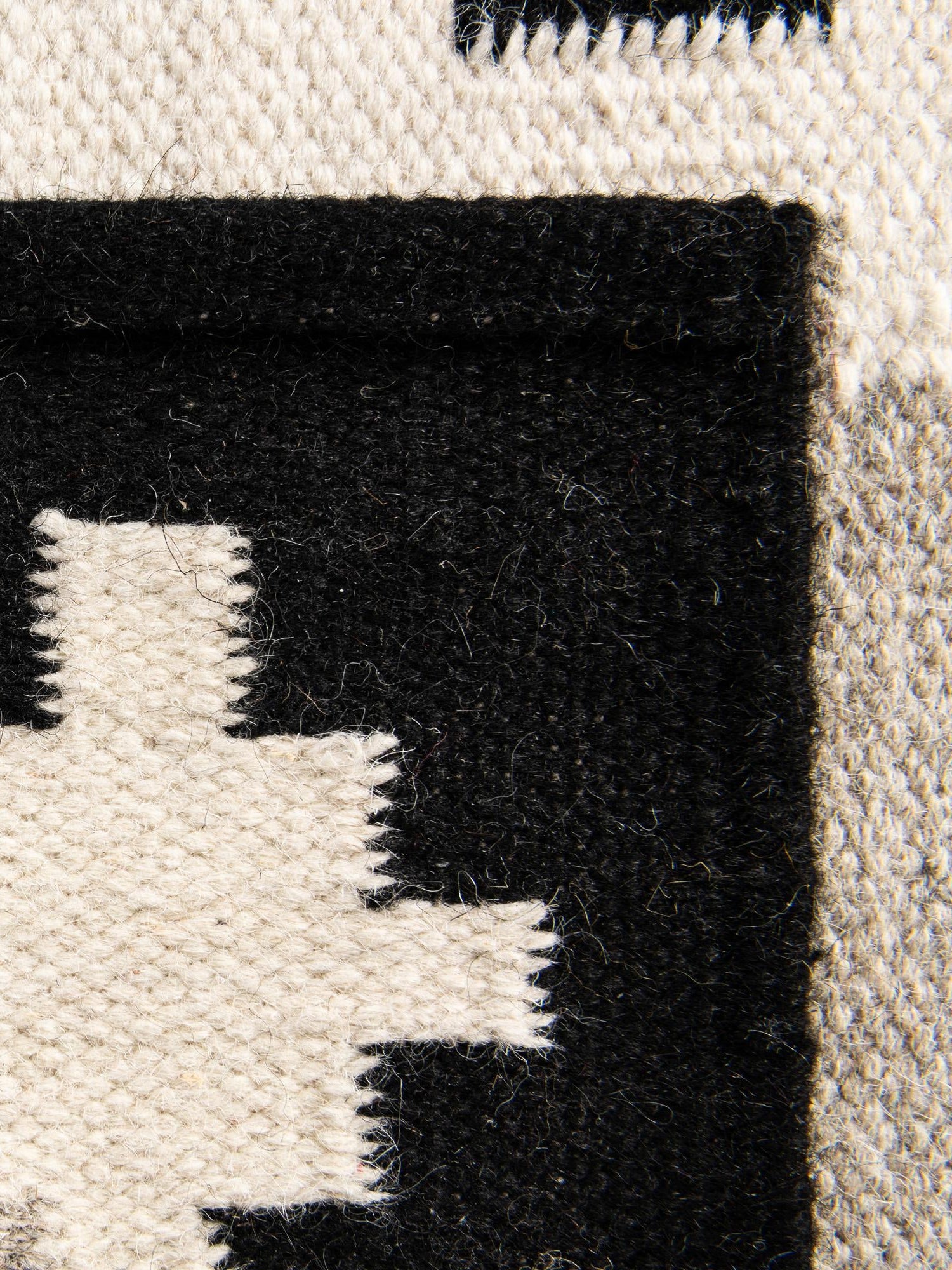 Gray and Black 3' 1 x 5' 1 Kilim Wool Rectangle Area Rug Hand Woven All Natural Traditional Carpet for Unique Home Interior Design for Sale at Rug Engine