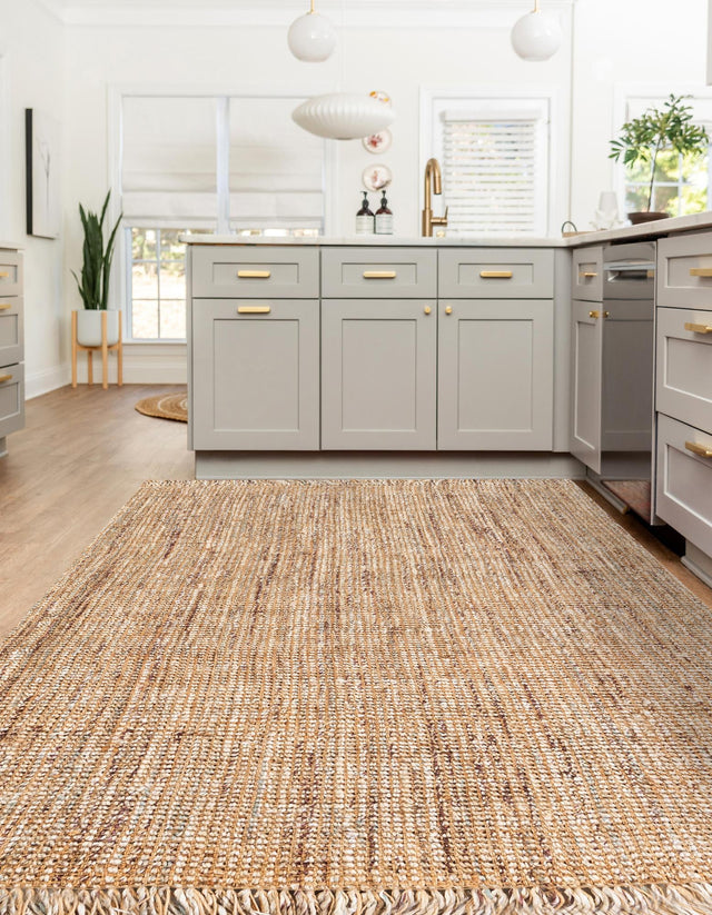 Natural 2' x 3' 1 Chunky Jute Rectangle Area Rug 100% All Natural Jute Sustainable Eco-Friendly Carpet Mat for Natural Interior Design Homes for Sale at Rug Engine