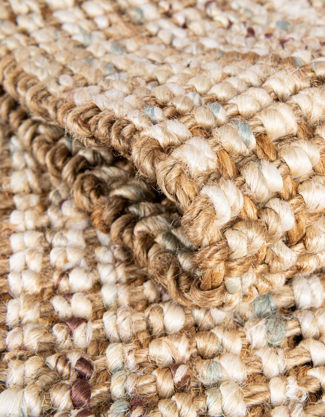 Natural 7' 10 x 7' 10 Chunky Jute Square Area Rug 100% All Natural Jute Sustainable Eco-Friendly Carpet Mat for Natural Interior Design Homes for Sale at Rug Engine