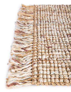 Natural 7' 10 x 7' 10 Chunky Jute Square Area Rug 100% All Natural Jute Sustainable Eco-Friendly Carpet Mat for Natural Interior Design Homes for Sale at Rug Engine