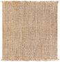 Natural 7' 10 x 7' 10 Chunky Jute Square Area Rug 100% All Natural Jute Sustainable Eco-Friendly Carpet Mat for Natural Interior Design Homes for Sale at Rug Engine