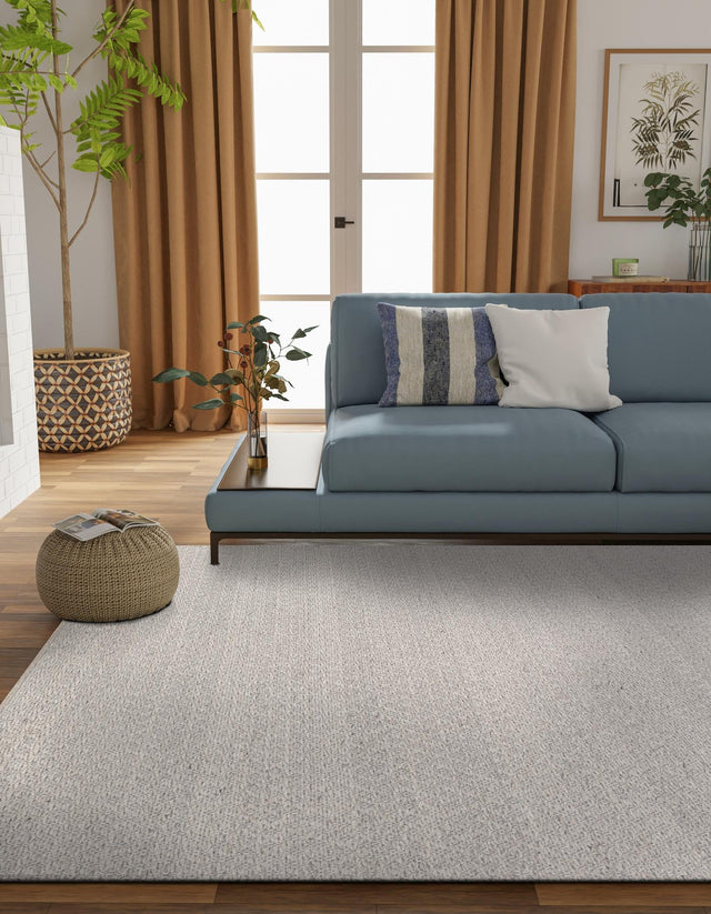 Gray 9' x 12' Lattice Wool Rectangle Area Rug All Natural Hand Woven Geometric Wool Carpet for Living, Dining, Office, Dorm Room Indoor Decor for Sale at Rug Engine