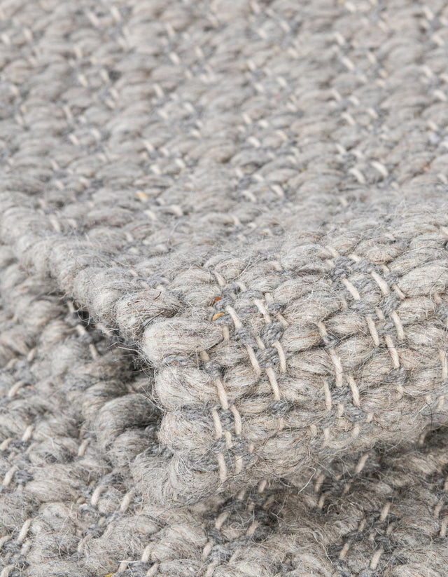 Gray 7' 10 x 7' 10 Lattice Wool Square Area Rug All Natural Hand Woven Geometric Wool Carpet for Living, Dining, Office, Dorm Room Indoor Decor for Sale at Rug Engine