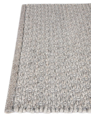 Gray 7' 10 x 7' 10 Lattice Wool Square Area Rug All Natural Hand Woven Geometric Wool Carpet for Living, Dining, Office, Dorm Room Indoor Decor for Sale at Rug Engine