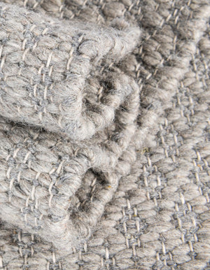 Gray 7' 10 x 7' 10 Lattice Wool Square Area Rug All Natural Hand Woven Geometric Wool Carpet for Living, Dining, Office, Dorm Room Indoor Decor for Sale at Rug Engine
