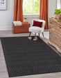 Black 10' x 14' 1 Lattice Wool Rectangle Area Rug All Natural Hand Woven Geometric Wool Carpet for Living, Dining, Office, Dorm Room Indoor Decor for Sale at Rug Engine