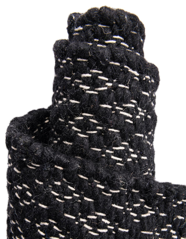 Black 7' 10 x 7' 10 Lattice Wool Square Area Rug All Natural Hand Woven Geometric Wool Carpet for Living, Dining, Office, Dorm Room Indoor Decor for Sale at Rug Engine