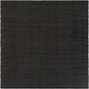 Black 7' 10 x 7' 10 Lattice Wool Square Area Rug All Natural Hand Woven Geometric Wool Carpet for Living, Dining, Office, Dorm Room Indoor Decor for Sale at Rug Engine