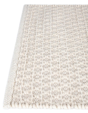 Ivory 7' 10 x 7' 10 Lattice Wool Square Area Rug All Natural Hand Woven Geometric Wool Carpet for Living, Dining, Office, Dorm Room Indoor Decor for Sale at Rug Engine