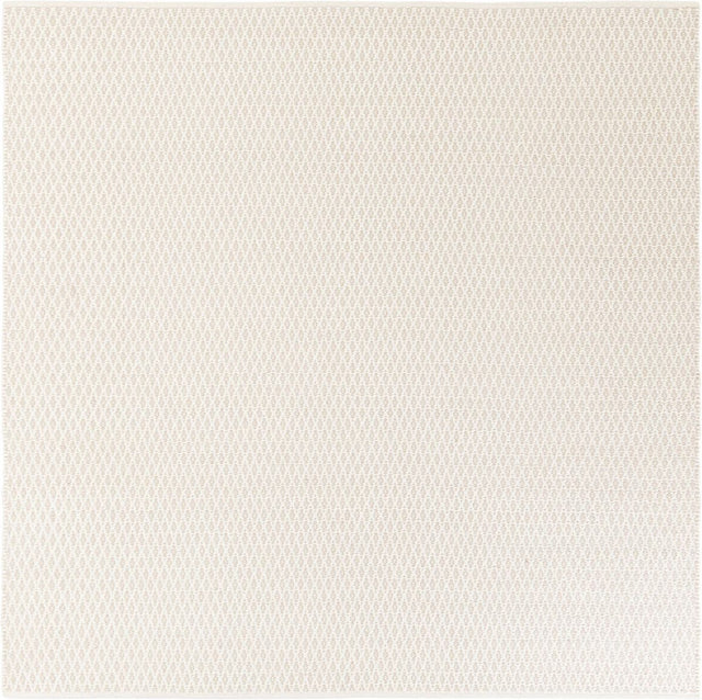 Ivory 7' 10 x 7' 10 Lattice Wool Square Area Rug All Natural Hand Woven Geometric Wool Carpet for Living, Dining, Office, Dorm Room Indoor Decor for Sale at Rug Engine