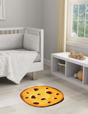 Light Brown 8' x 8' Playtime Kids Wool Round Rug