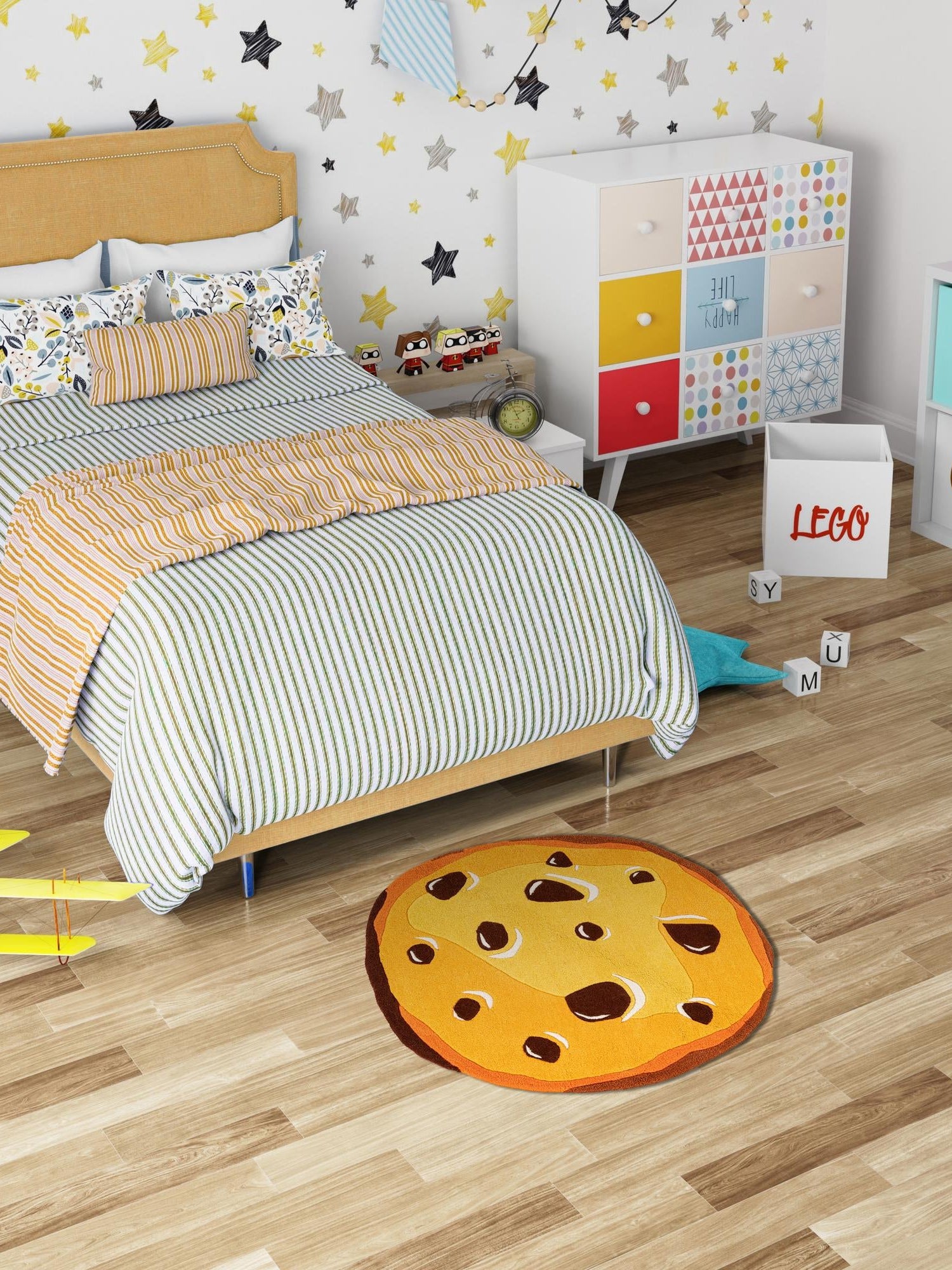 Light Brown 3' 1 x 3' 1 Playtime Kids Wool Freeform Area Rug for Baby Nursery, Toddler Playroom,  Bedrooms Hand Tufted High Quality Dense  Wool Pile Natural Carpet for Sale at Rug Engine