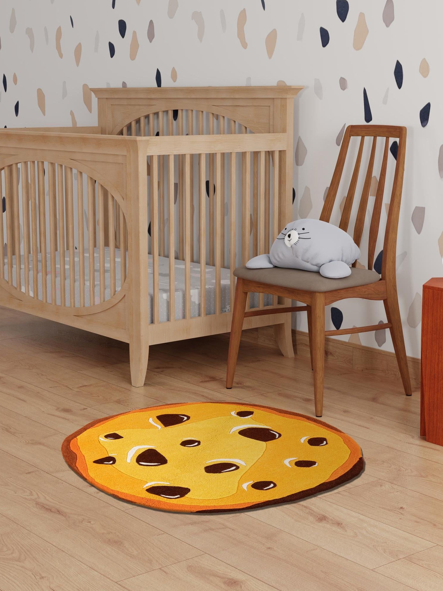 Light Brown 2' x 2' Playtime Kids Wool Freeform Area Rug for Baby Nursery, Toddler Playroom,  Bedrooms Hand Tufted High Quality Dense  Wool Pile Natural Carpet for Sale at Rug Engine